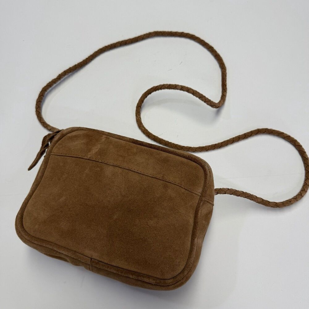Urban Outfitters June Suede Crossbody Shoulder Bag Boho Minimalist Soft